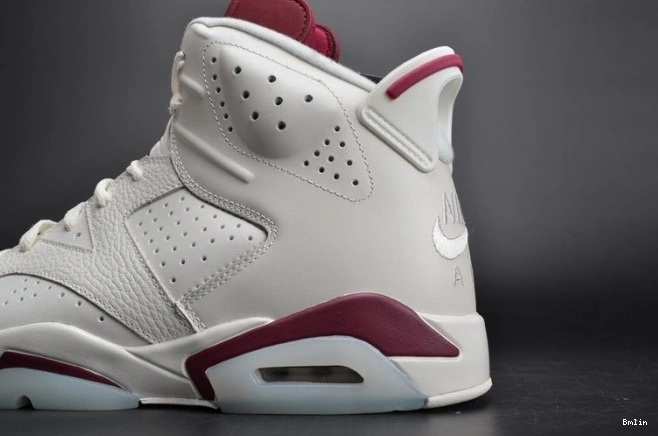 Bmlin Shoes white Jordan 6 Retro Air Maroon 384664-116 0713
